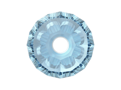 winzige Doppelkegel Perlen 5328 2,5mm Farbe: Aquamarine