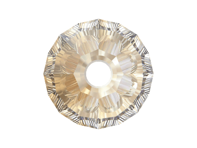 winzige Doppelkegel Perlen 5328 2,5mm Farbe: Crystal Golden
