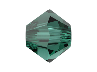 winzige Doppelkegel Perlen 5328 2,5mm Farbe: Emerald