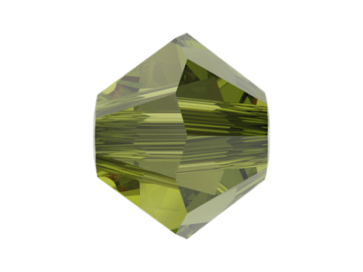 winzige Doppelkegel Perlen 5328 2,5mm Farbe: Olivine