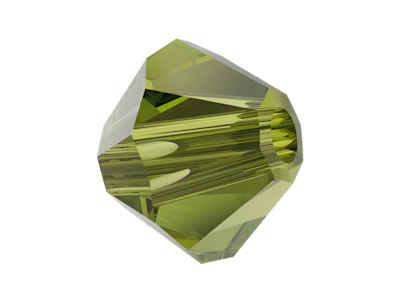 winzige Doppelkegel Perlen 5328 2,5mm Farbe: Olivine