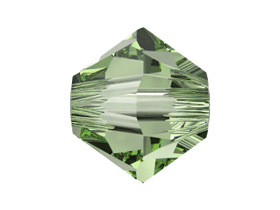 Swarovski Doppelkegel Perlen 5328 4mm Peridot