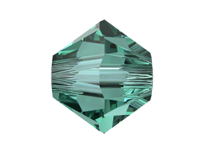 Doppelkegel Perlen 5328 4mm Recreated Caribbean Green