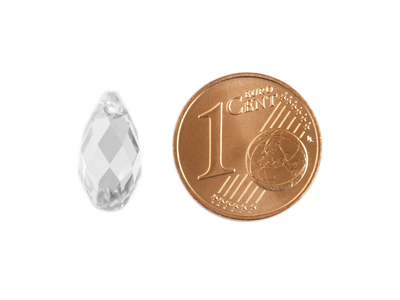 facettierte Kristall Tropfen Anhänger 13mm