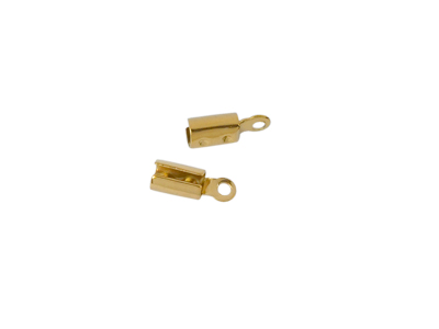 goldene Edelstahl Abschlußklemmen für 2mm Bänder