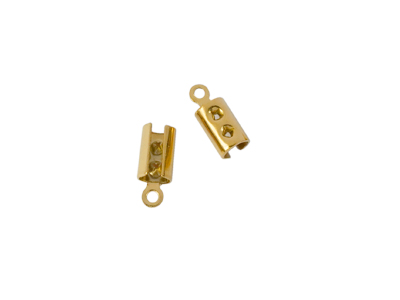 goldene Edelstahl Abschlußklemmen für 3mm Bänder