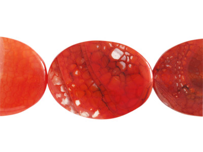 rote Achatperlen