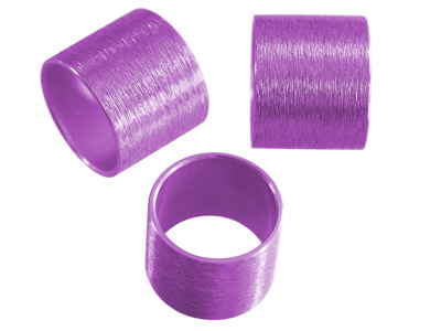 Aluminium Schmuckelemente, violette Röhrchen mit 14mm Innendurchmesser, Bild 1