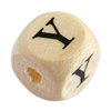 1 Stk. Buchstabenperle - Holzwürfel 10mm - Y