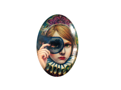 Cabochons mit Motiv 20x30mm