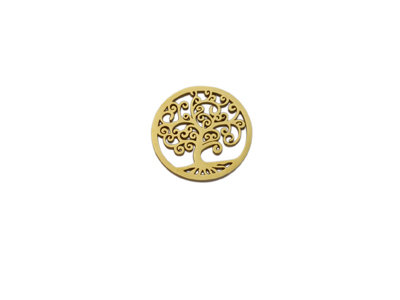 goldenes Metallplättchen Link Connector Verbinder Baum des L