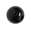 50 Gramm runde Glasperlen 12mm Schwarz opak