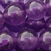 1 Strang (~37,5cm) echter Amethyst Steinperlen, rund ~8mm