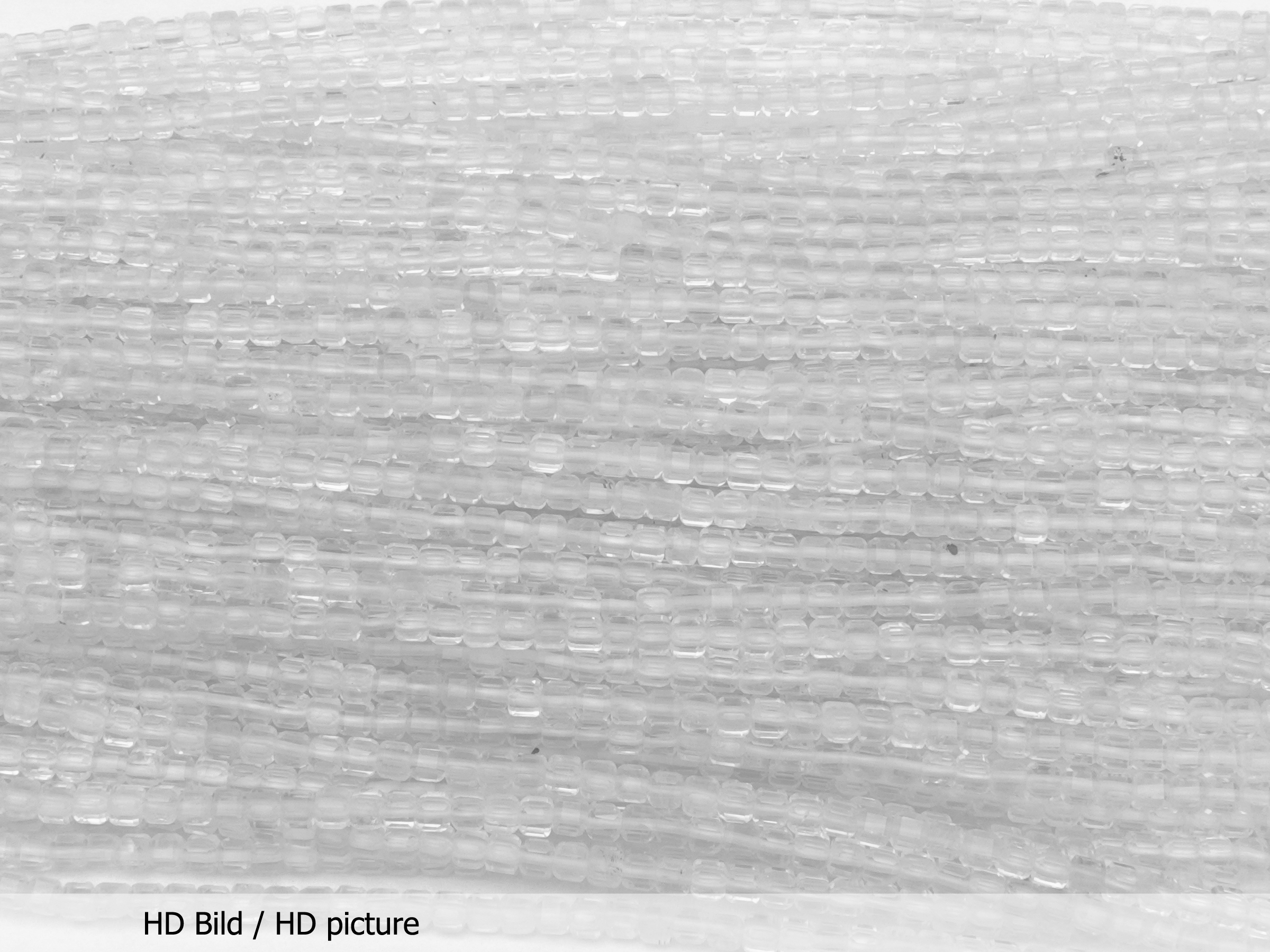 Bergkristall Steinperlen Würfel 2mm - HD Bild
