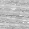 1 Strang (~38,5cm) echter Bergkristall Steinperlen, Würfel ~2,5mm