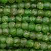 1 Strang (~38cm) echter Diopsid Steinperlen, rund facettiert ~2mm
