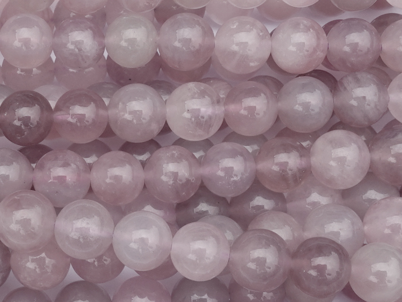 Madagaskar Rosenquarz Steinperlen rund 6mm zum Schmuckmachen
