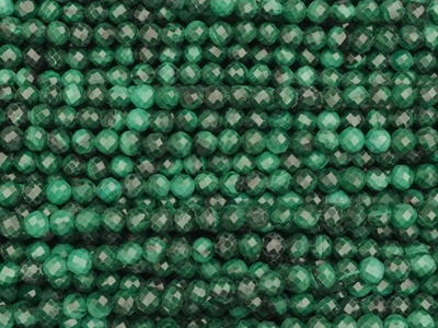 facettierte Steinperlen Malachit 3mm