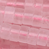 1 Strang (~38cm) echter Rosenquarz Steinperlen, HiShi ~4x2mm