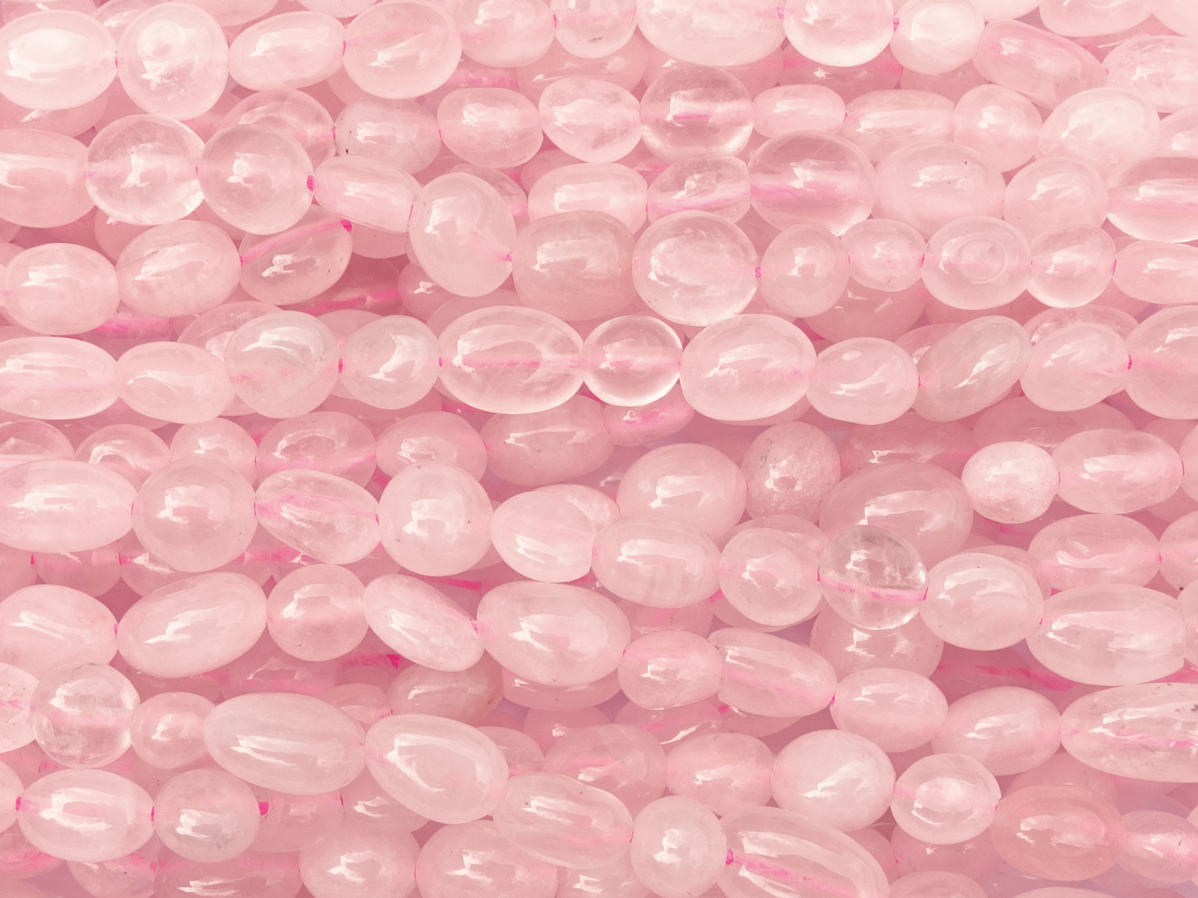 Rosenquarz Steinperlen zum Schmuckmachen