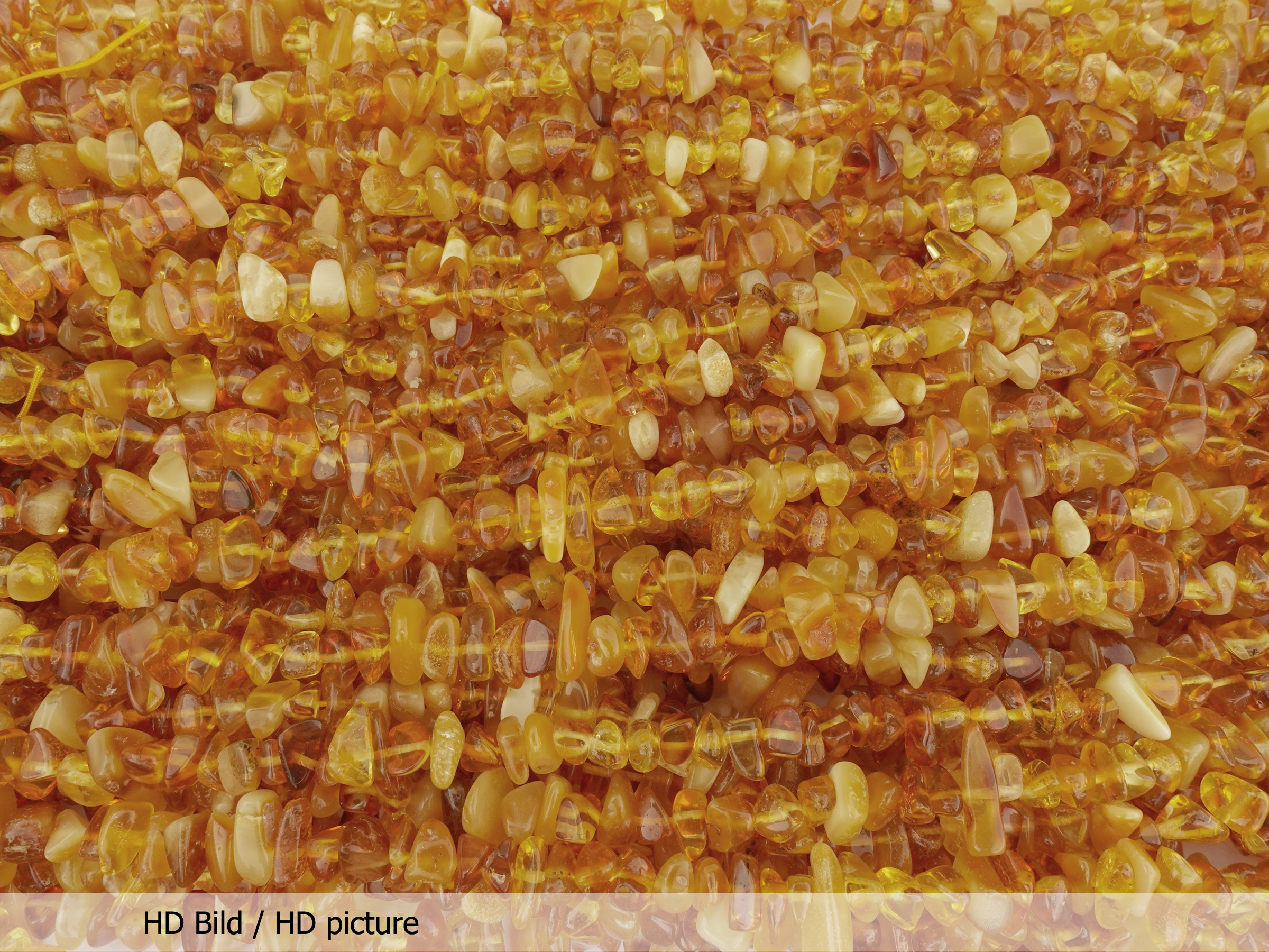 echte Bernstein Steinperlen Splitter - HD Bild