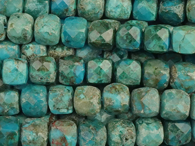 Türkis Steinperlen Würfel 4mm Würfelperlen zum Schmuckmachen