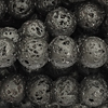 1 Strang (~39cm) echte Lava Perlen rund ~4,8mm