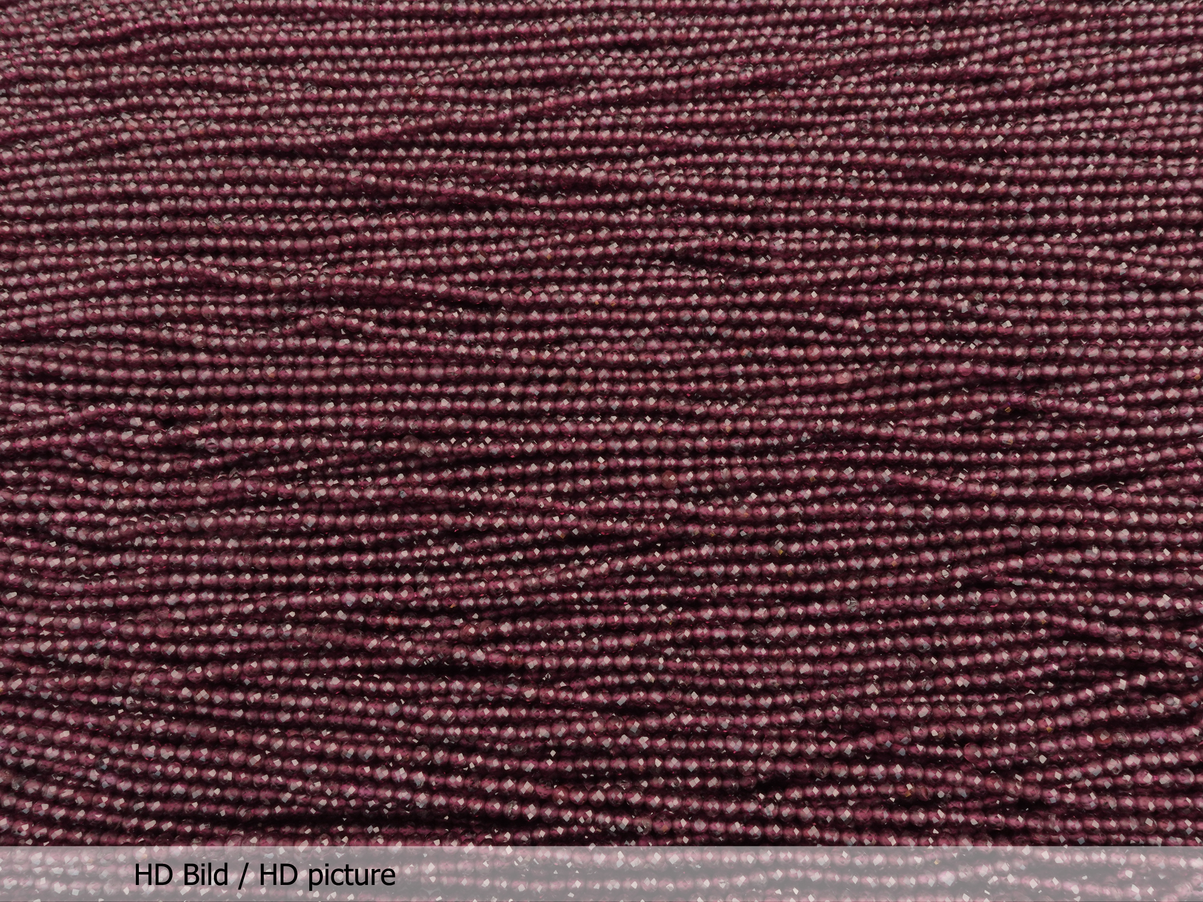 facettierte 2mm Granaten Steinperlen - HD Bild