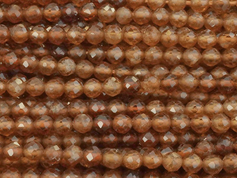 facettierte braune 2mm Granaten Steinperlen zum Schmuckmache