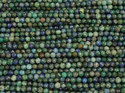 geschliffene Chrysokoll Steinperlen 2,5mm zum Schmuckmachen