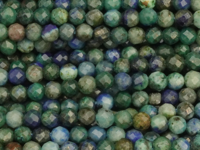 geschliffene Chrysokoll Steinperlen 2,5mm zum Schmuckmachen 