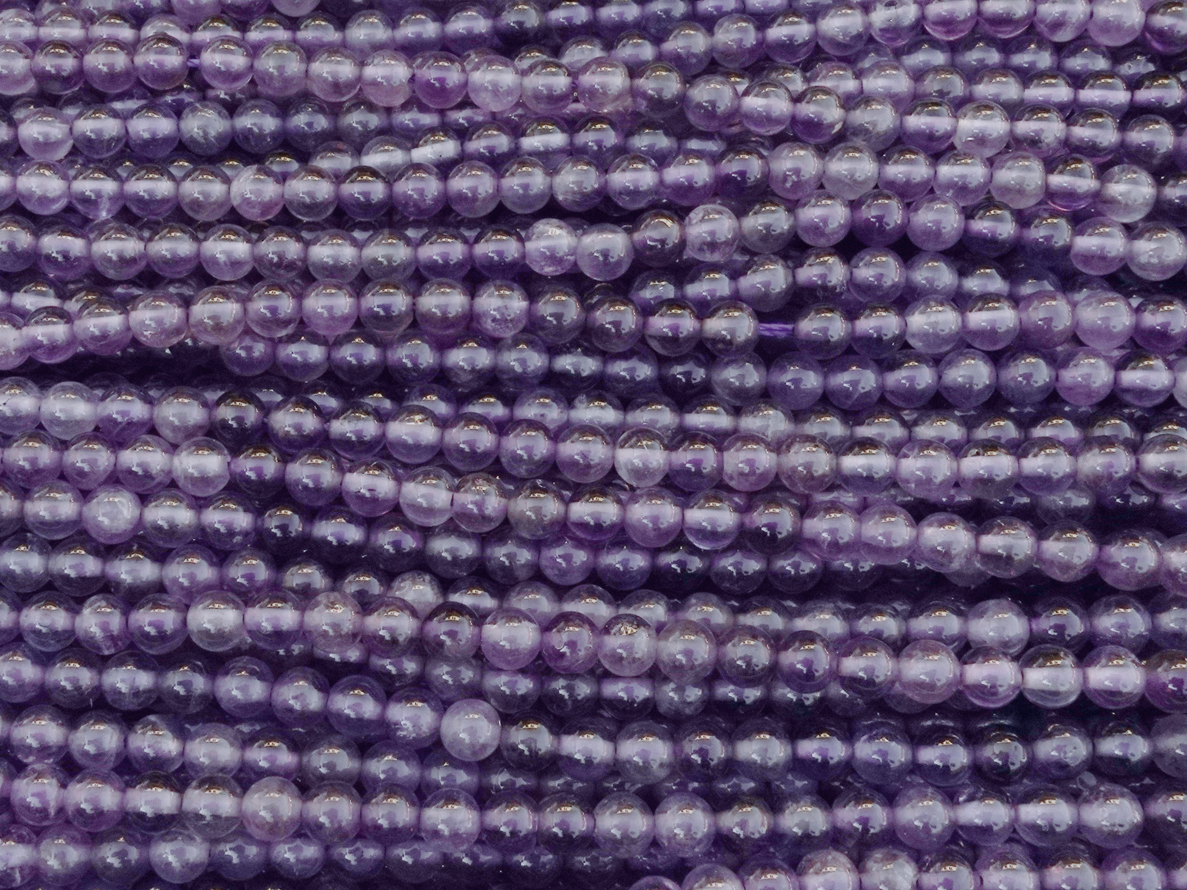 runde 4mm Amethyst Steinperlen zum Schmuckmachen