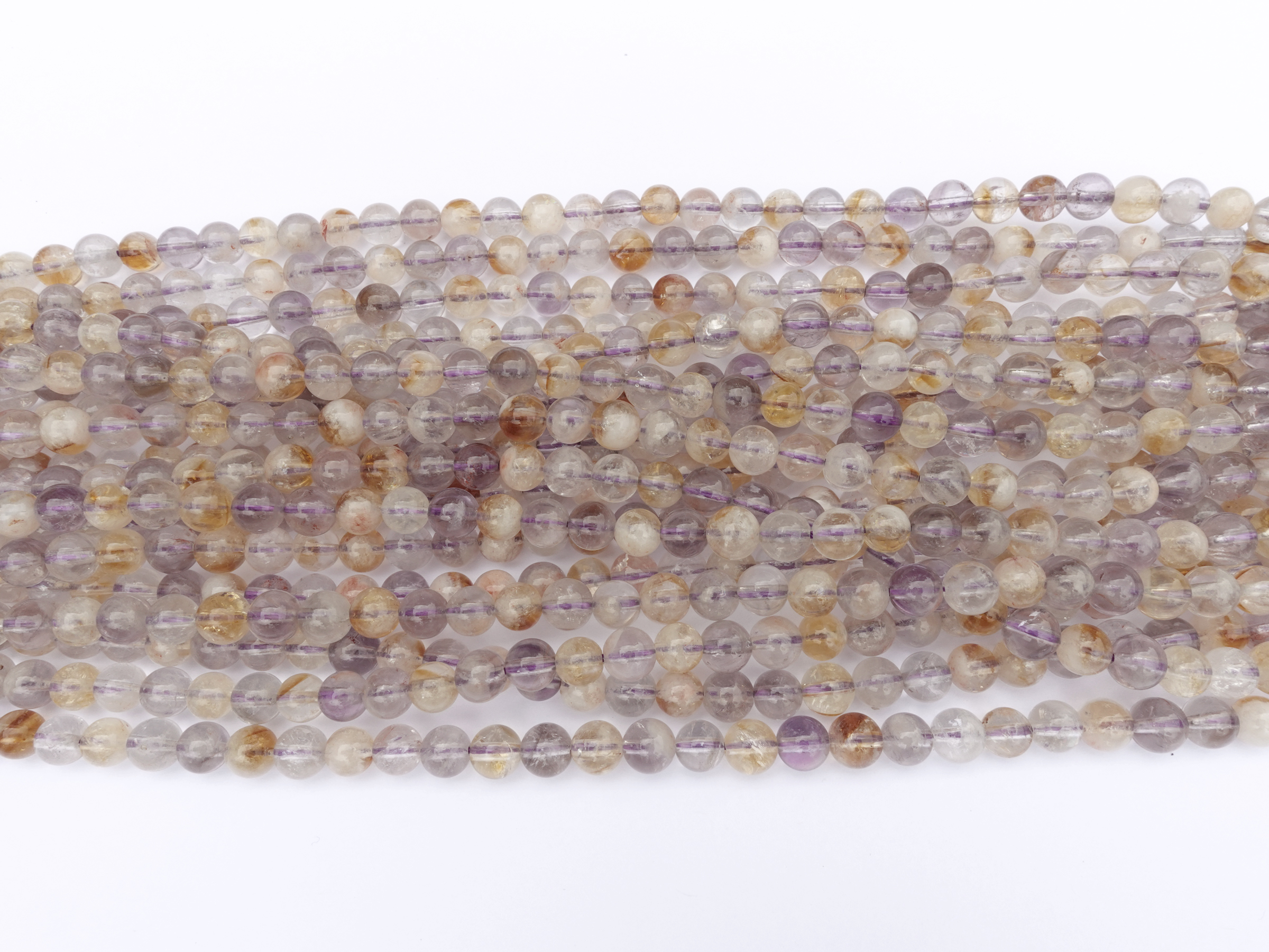 runde 6mm Ametrin Steinperlen zum Schmuckmachen