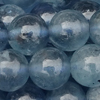 1 Strang (~39cm) echter Aquamarin Steinperlen, rund ~5mm