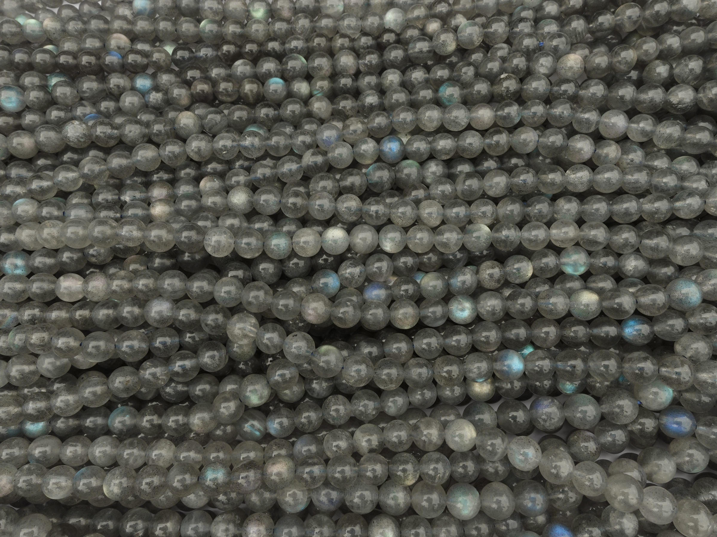 runde 6mm Labradorit Steinperlen zum Schmuckmachen