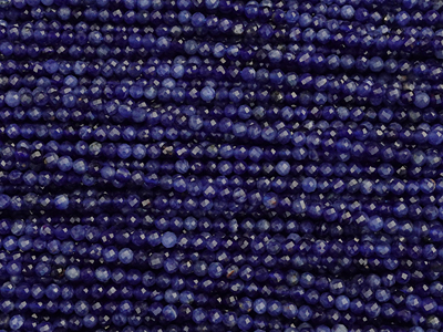dunkelblaue facettierte Sodalith Steinperlen 2,3mm