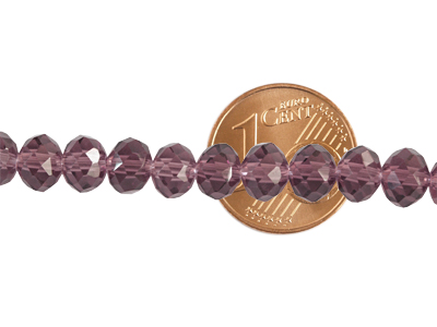 facettierte Rondellen mit Größenvergleich