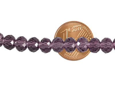 facettierte Rondellen mit Größenvergleich
