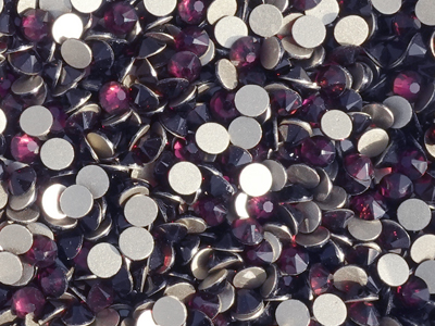 flache Strasssteine Größe SS20 Amethyst