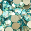 1 Pkg. (20 Stk.) Flat Back Strasssteine SS20 Aquamarine AB