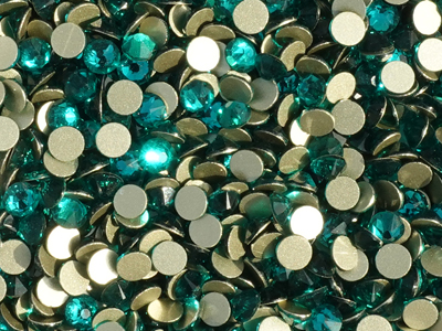 flache Strasssteine Größe SS20 Blue Zircon
