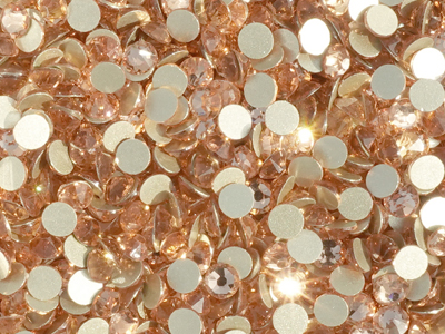 flache Strasssteine Größe SS20 Champagne
