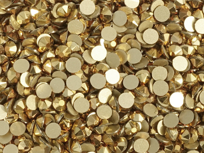 flache Strasssteine Größe SS30 Dorado