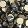 1 Pkg. (12 Stk.) Flat Back Strasssteine SS30 Hematite