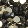 1 Pkg. (12 Stk.) Flat Back Strasssteine SS30 Jet (Schwarz)