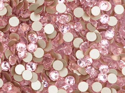 flache Strasssteine Größe SS20 Light Rose