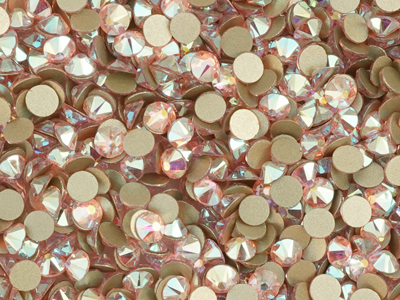 flache Strasssteine Größe SS20 Light Rose AB