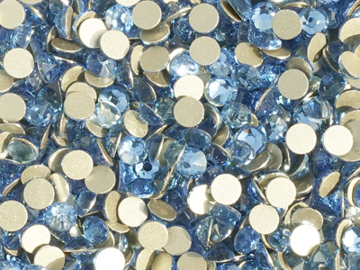 flache Strasssteine Größe SS20 Light Sapphire