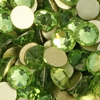 1 Pkg. (12 Stk.) Flat Back Strasssteine SS30 Peridot