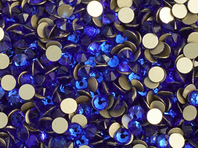 flache Strasssteine Größe SS20 Sapphire